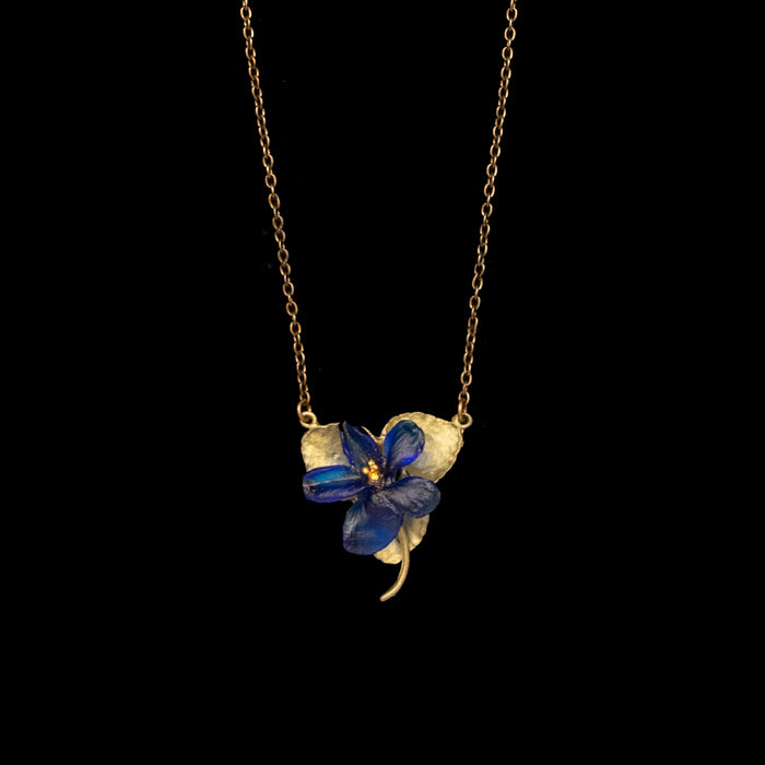 Wild Violet Single Flower Pendant