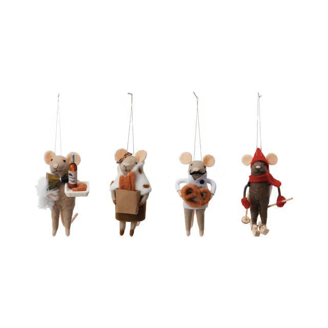 Gourmand Felt Mouse Ornament