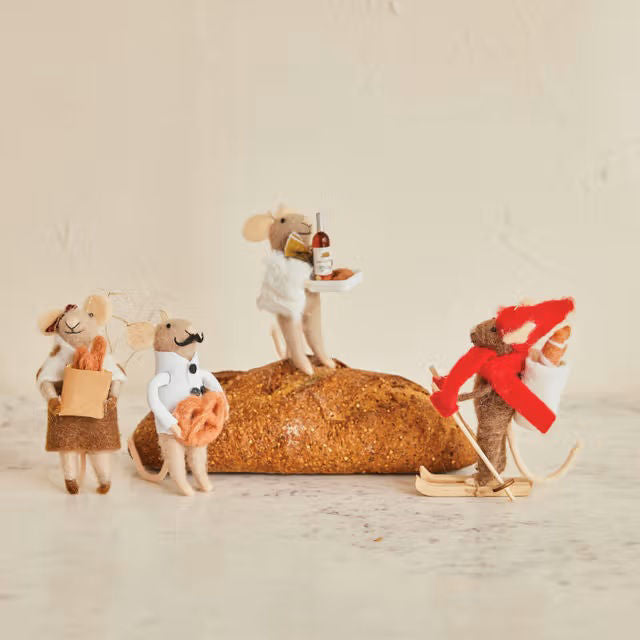 Gourmand Felt Mouse Ornament