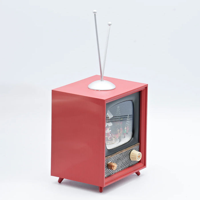 6"H LED Musical TV - Santa's Sleigh