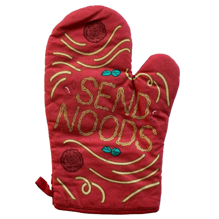 Send Noods Oven Mitt Funny Saying Pot Holder for Chef