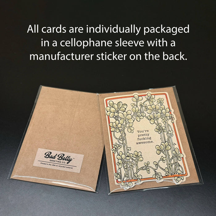 Merry Christmas, Tinsel Tits - Funny Retro Holiday Card