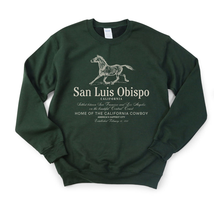 San Luis Obispo California Cowboy Sweatshirt