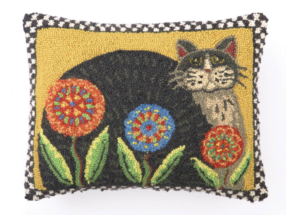 Penny Flower Cat Hook Pillow