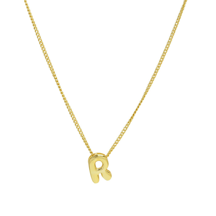 Bubble Letter Charm 18K Gold Filled