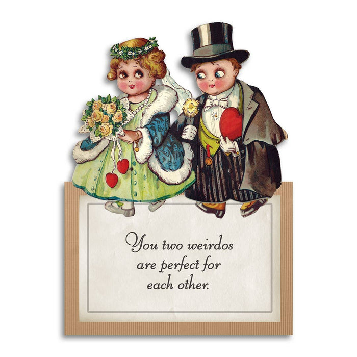 Macabre Wedding Engagement Card for Perfect Weirdos