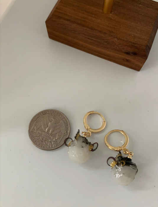 Unique Pufferfish Earrings