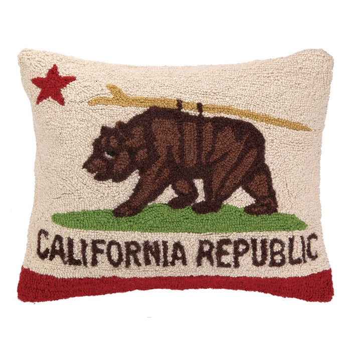 CALIFORNIA BEAR HOOK PILLOW