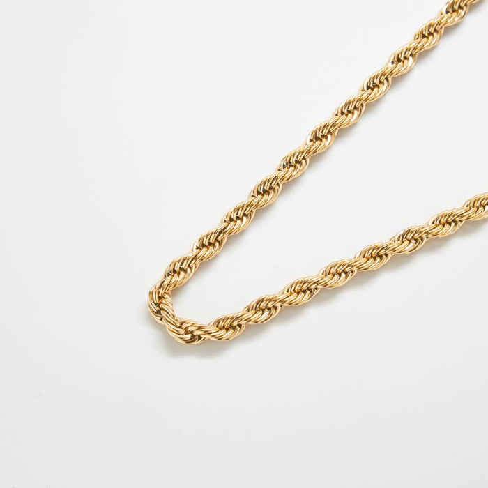 Gold Chunky Rope Chain Necklace | Fall Jewelry