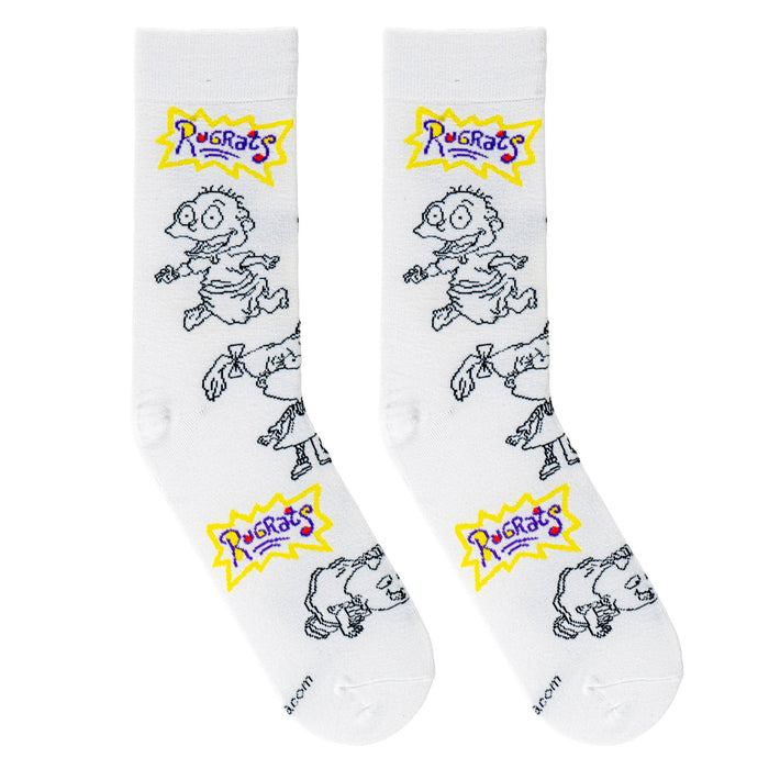 Rugrats Sketch - Mens Crew Folded (Crazy Socks)