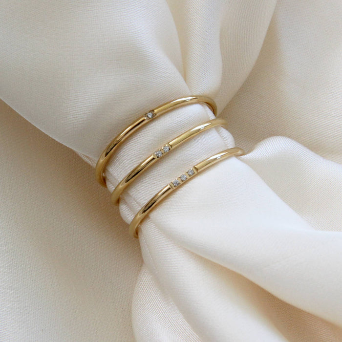 Mina Band Ring Set