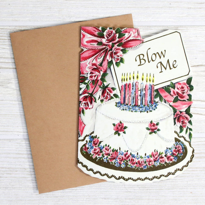 Blow Me - Funny Naughty Birthday Card