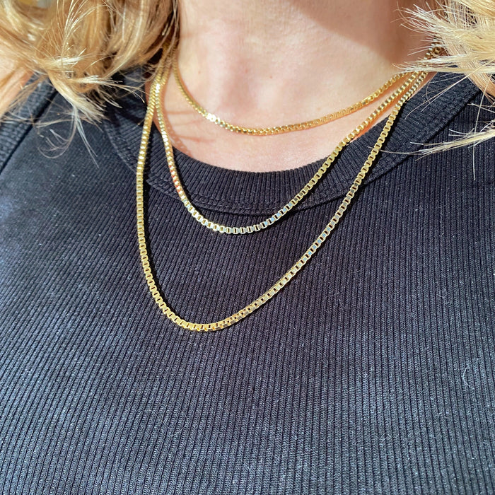 18k Gold Filled 2.0 mm Box Chain