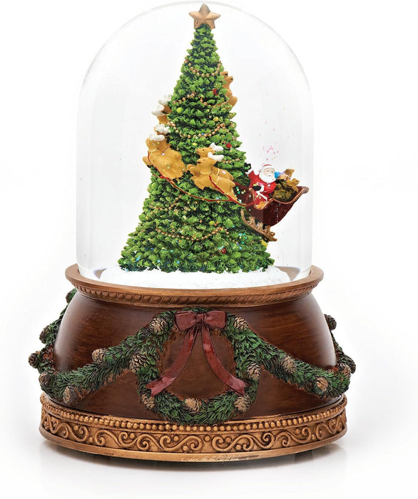 Santa + Tree Snowglobe