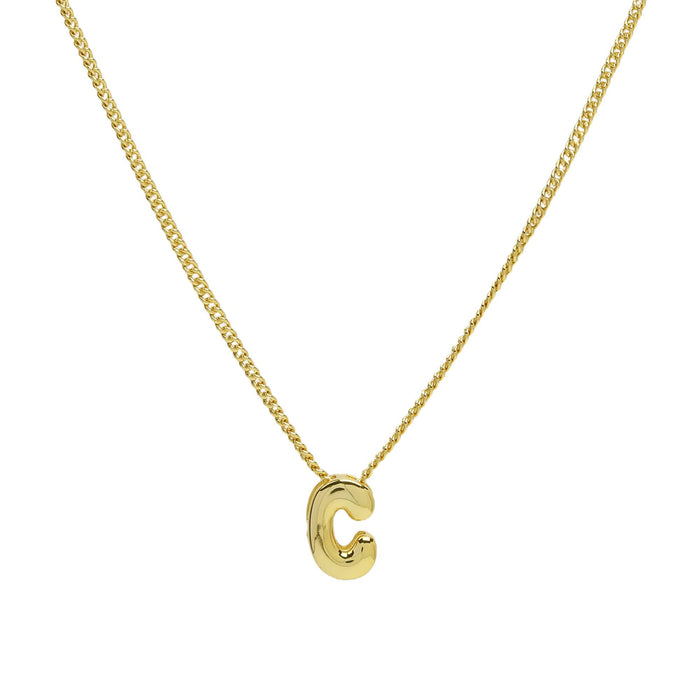 Bubble Letter Charm 18K Gold Filled