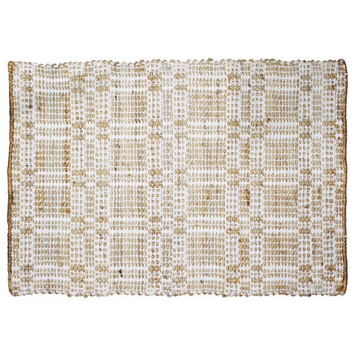 Casia Hemp + Cotton Rug - Grid