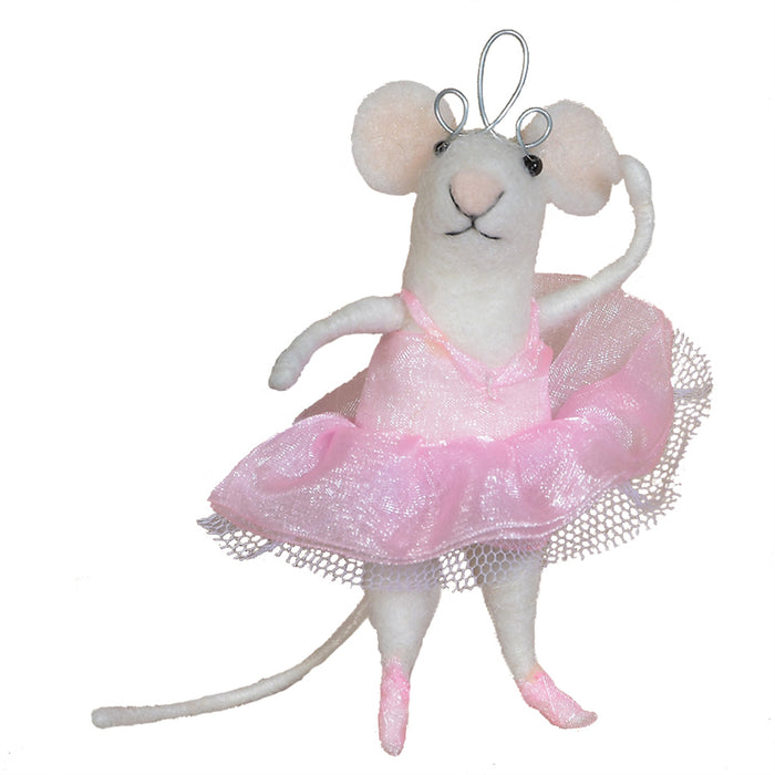 Ballerina Mouse Ornament