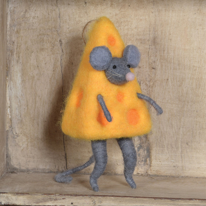 Cheese Mouse Ornament