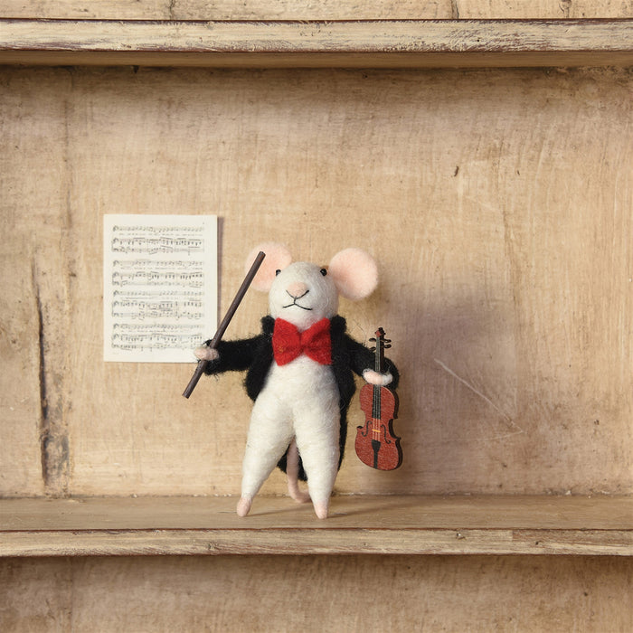 Violinist Mouse Ornament