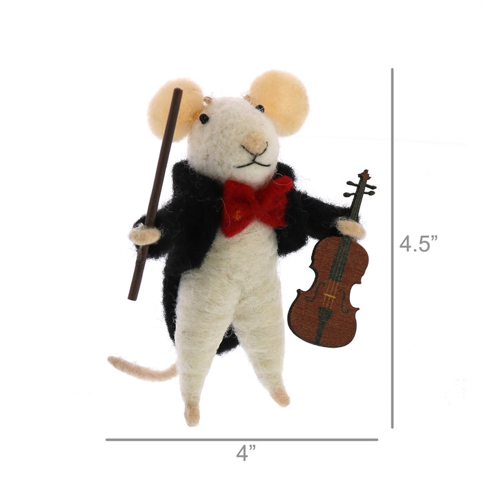 Violinist Mouse Ornament