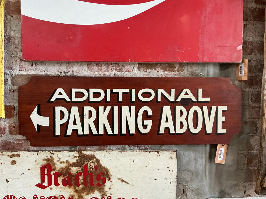 Additional Parking Hand-painted Wood Sign