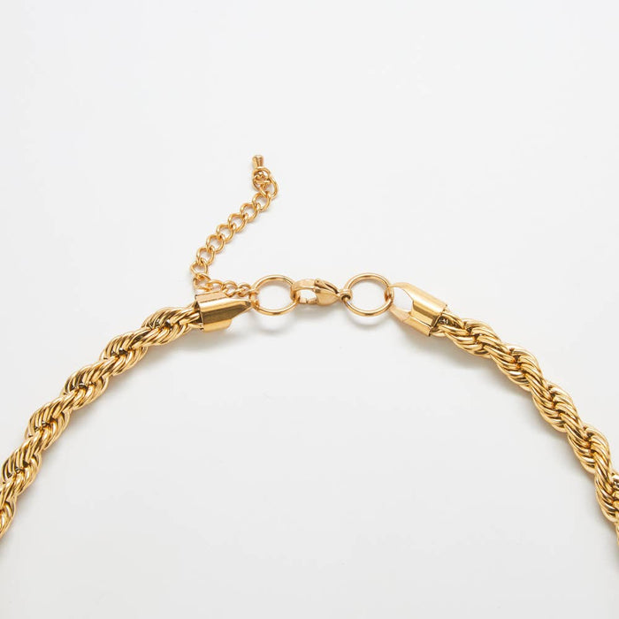 Gold Chunky Rope Chain Necklace | Fall Jewelry