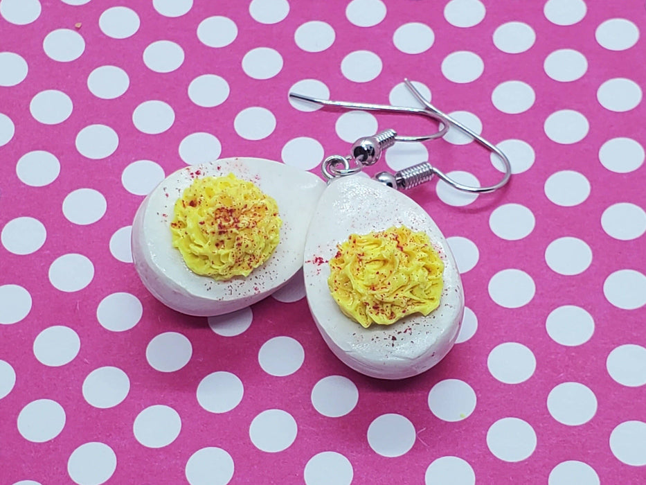 Deviled Eggs Earrings, Egg Earrings, BBQ Earrings