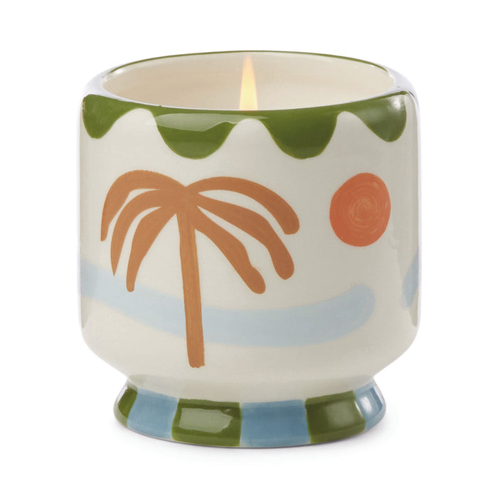 A Dopo Handpainted Ceramic Candle