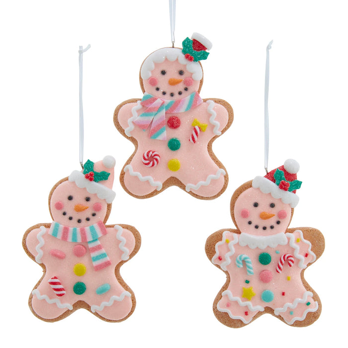Pink Gingerbread Ornament