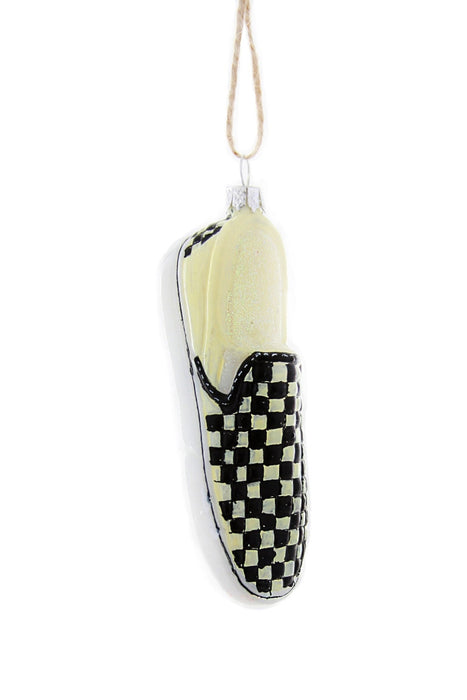 Checkered Shoe Ornament