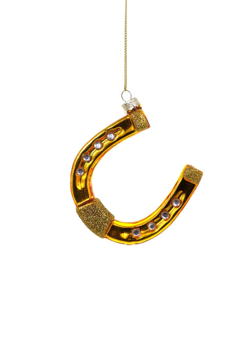 Gold Horseshoe Ornament