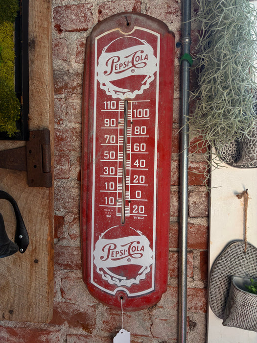 Pepsi Thermometer Soda Advertising Sign