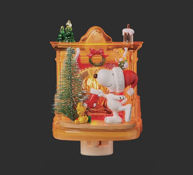 5.5" H Snoopy Fireplace Night Light