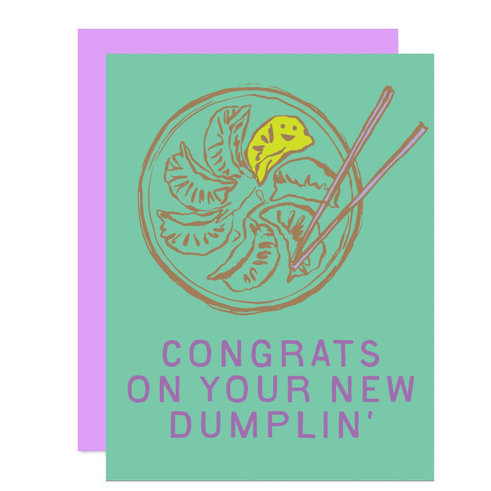 New Dumplin – Baby Greeting Card