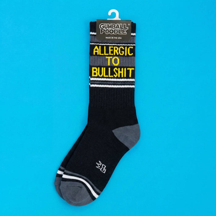 Allergic To Bullshit Gym Crew Socks