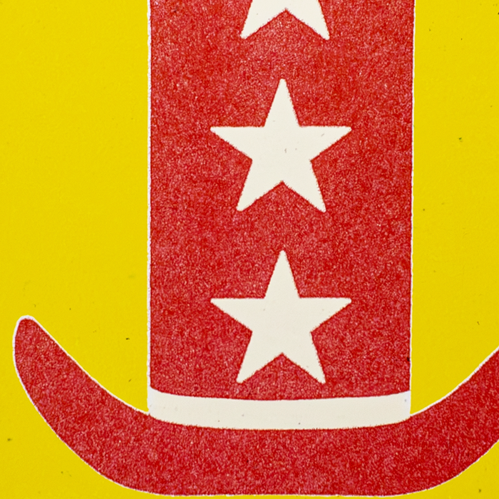 Howdy Hat - Risograph Card