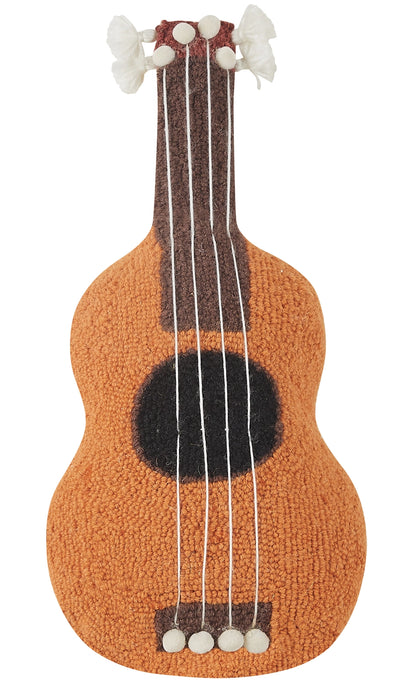 Uke Shaped Hook Pillow w/ Tassels