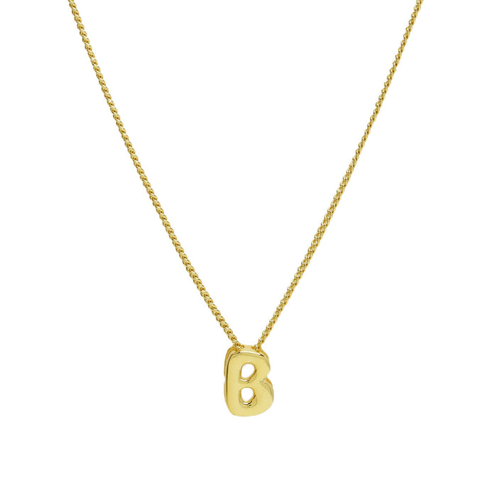 Bubble Letter Charm 18K Gold Filled