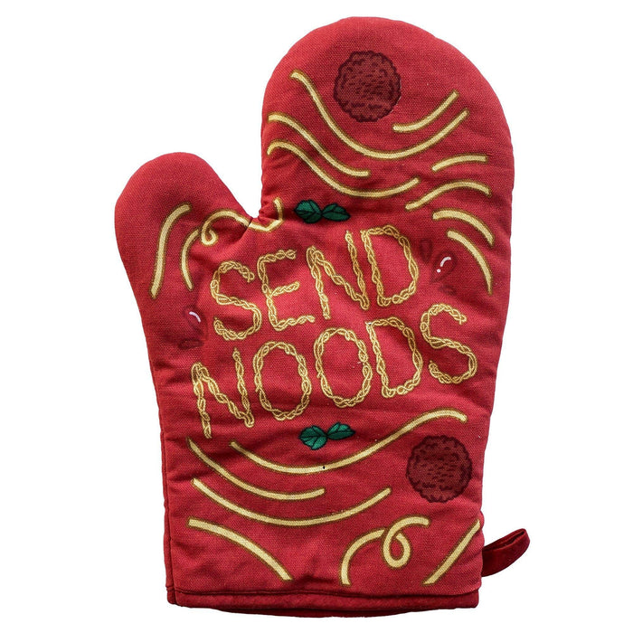 Send Noods Oven Mitt Funny Saying Pot Holder for Chef