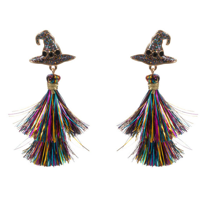 Halloween Characters w Tassel Post Earring