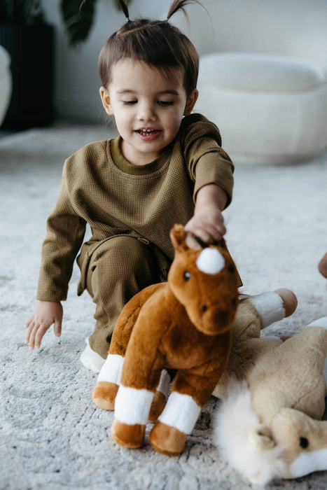 12" (30cm) Standing Chestnut Horse Farm/Barnyard Animal