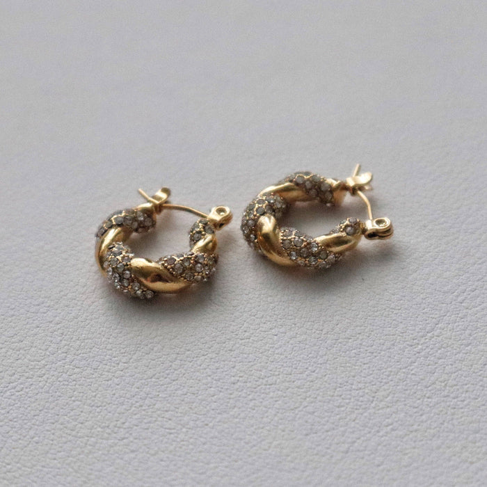 Mia Hoops | Small CZ Hoops
