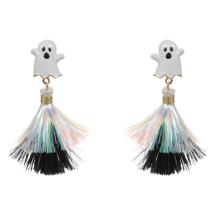 Halloween Characters w Tassel Post Earring