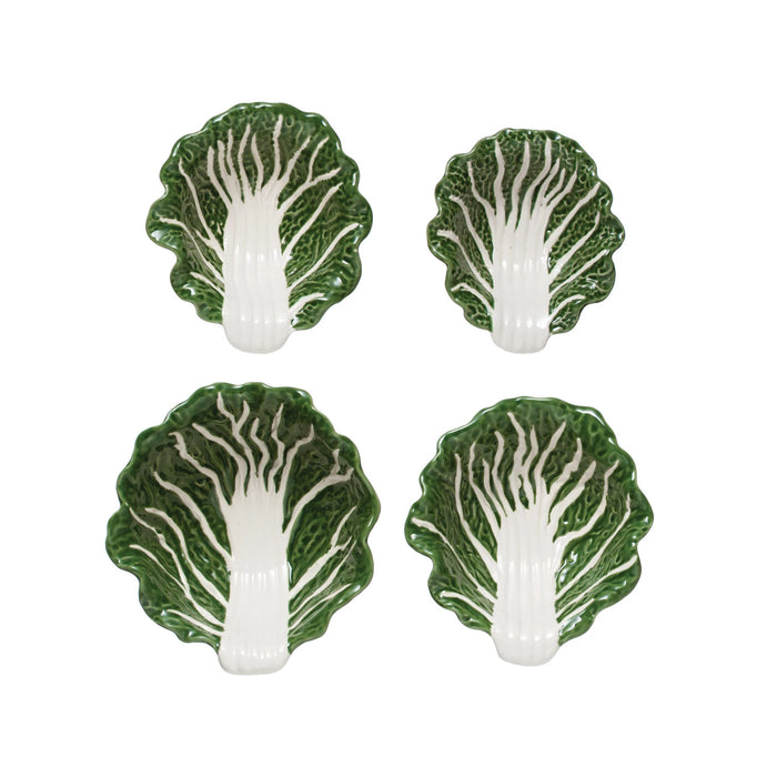 Nesting Cabbage Bowls Ceramic