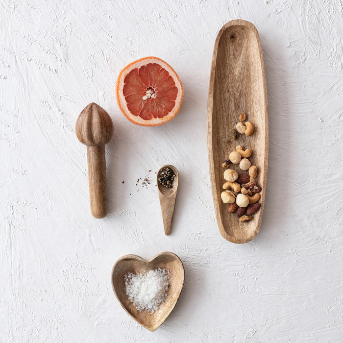 Mango Wood Heart Shaped Tray