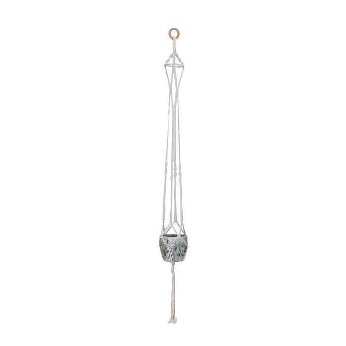 Cotton Macrame Hanging Basket