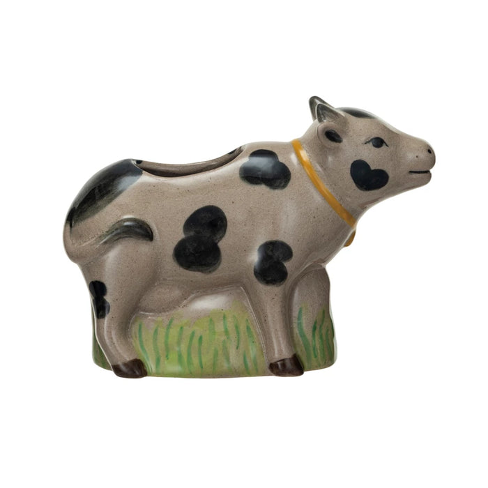 Hand Painted Cow Planter