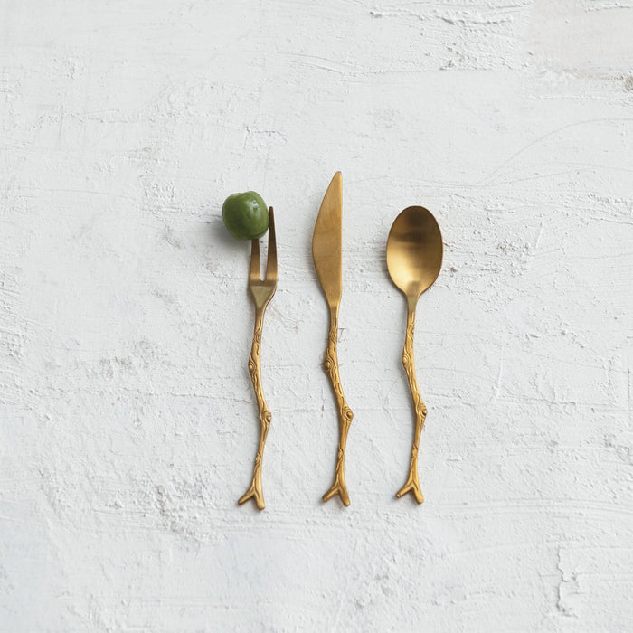 Appetizer Utensils w/ Twig Handles