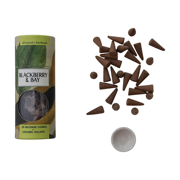 Incense Cones w/ Ceramic Holder