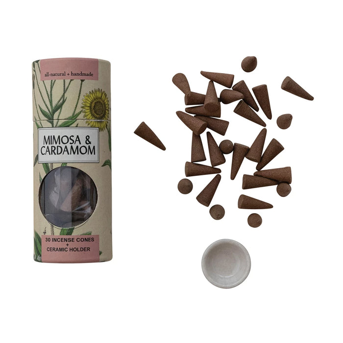 Incense Cones w/ Ceramic Holder